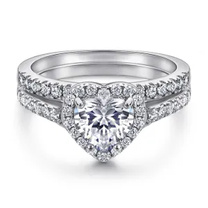 925 Silver inlaid with Zircon Ring