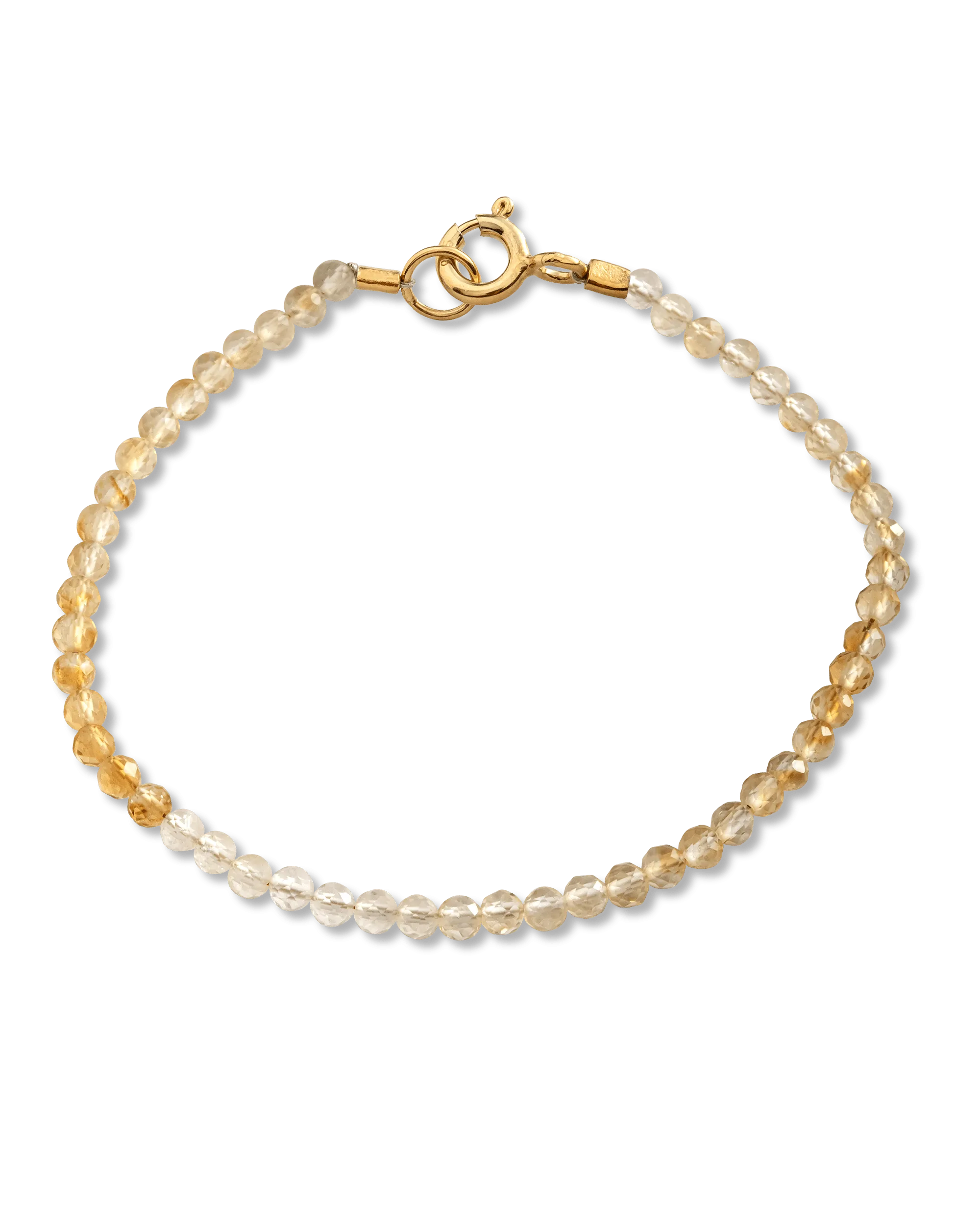 Birth & Power Gemstone Bracelet - 14K Yellow Gold