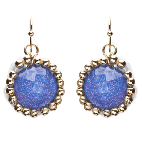 Cross Jewelry Traditional Design Beaded Necklace & Earrings Set JN245 Blue