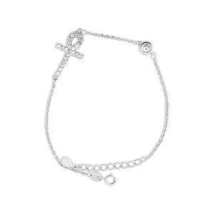 Elegant Ankh Charm Bracelet