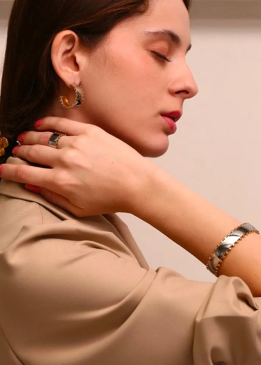 Elena Gold Silver Bracelet