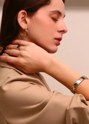 Elena Gold Silver Bracelet