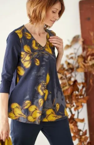 Floral Tencel /Organic Cotton Top