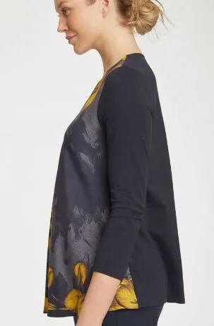 Floral Tencel /Organic Cotton Top