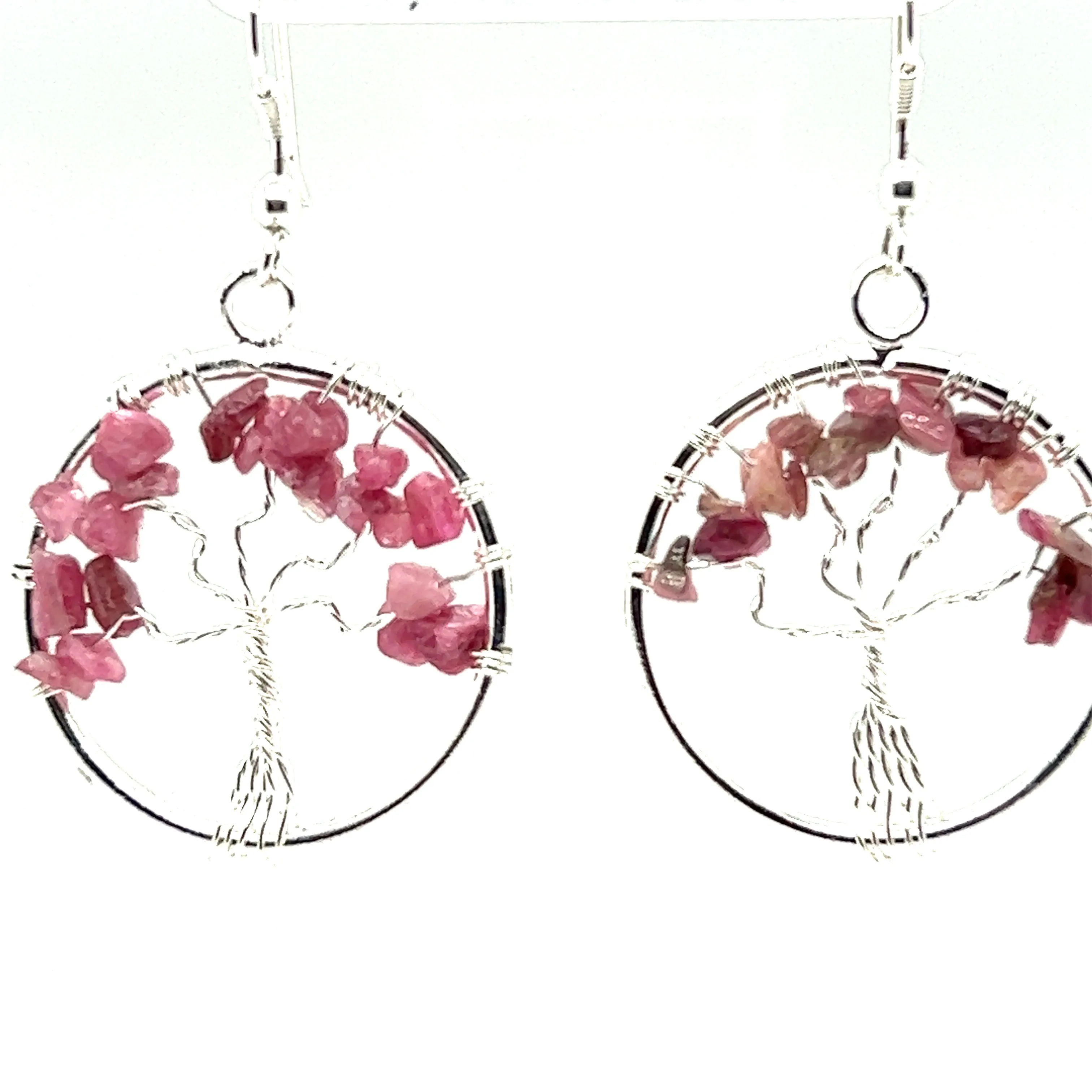 Gemstone Tree Earrings