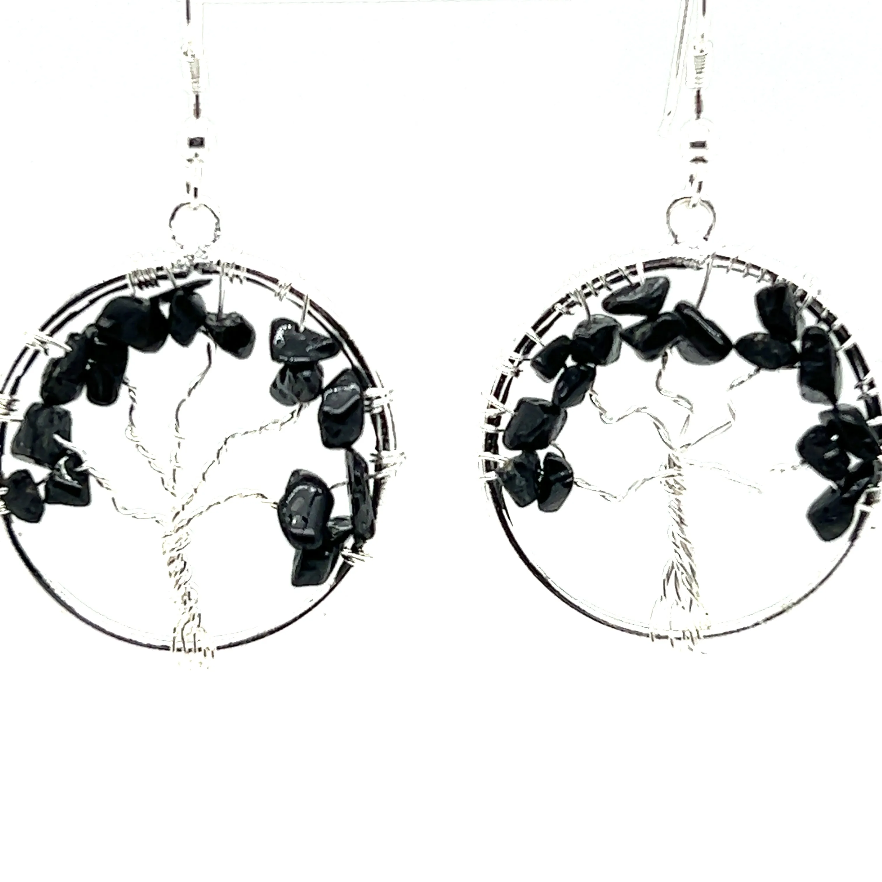 Gemstone Tree Earrings