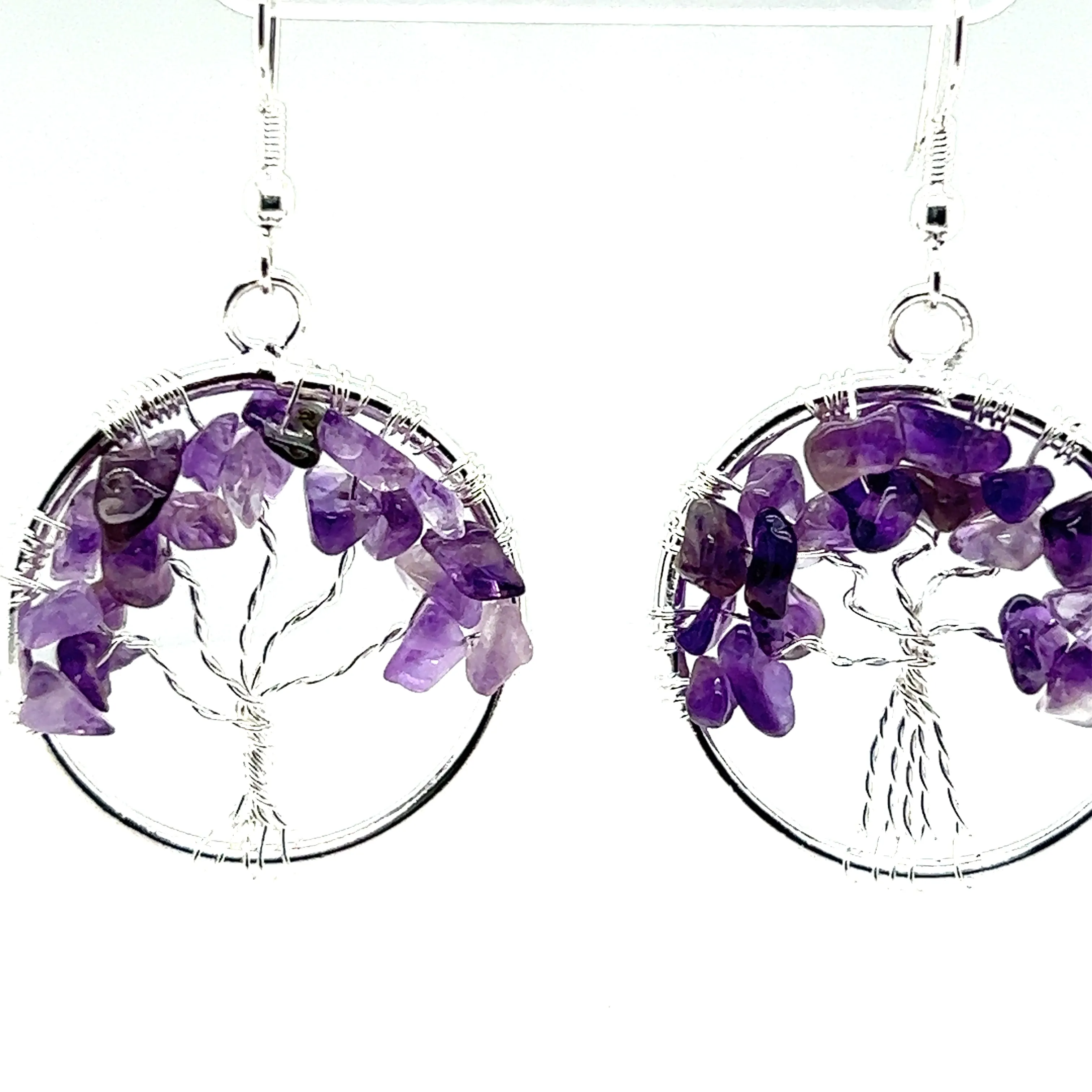 Gemstone Tree Earrings
