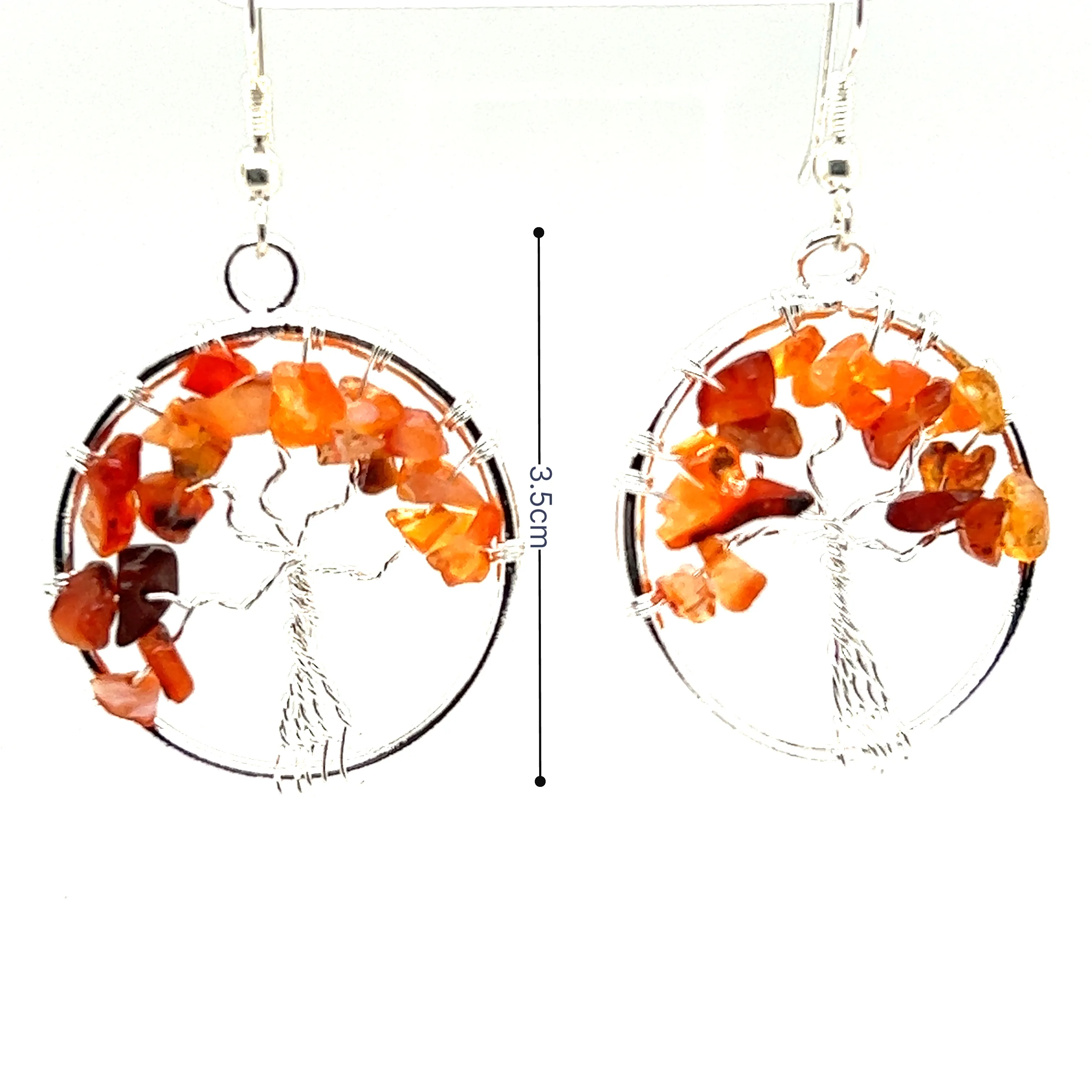 Gemstone Tree Earrings