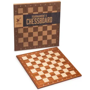 Husaria Professional Staunton Tournament Chess Board, No. 5, 18.9"