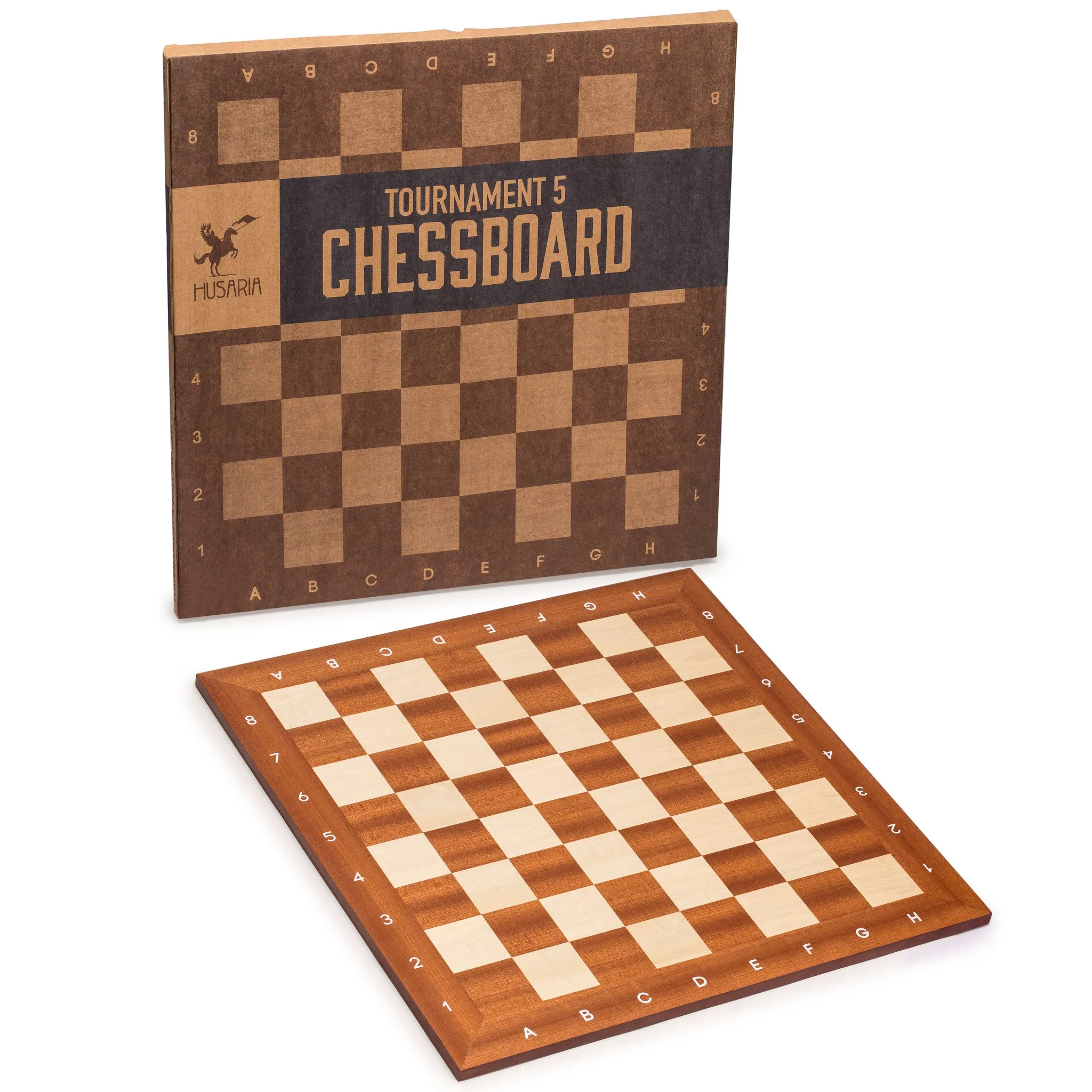 Husaria Professional Staunton Tournament Chess Board, No. 5, 18.9"