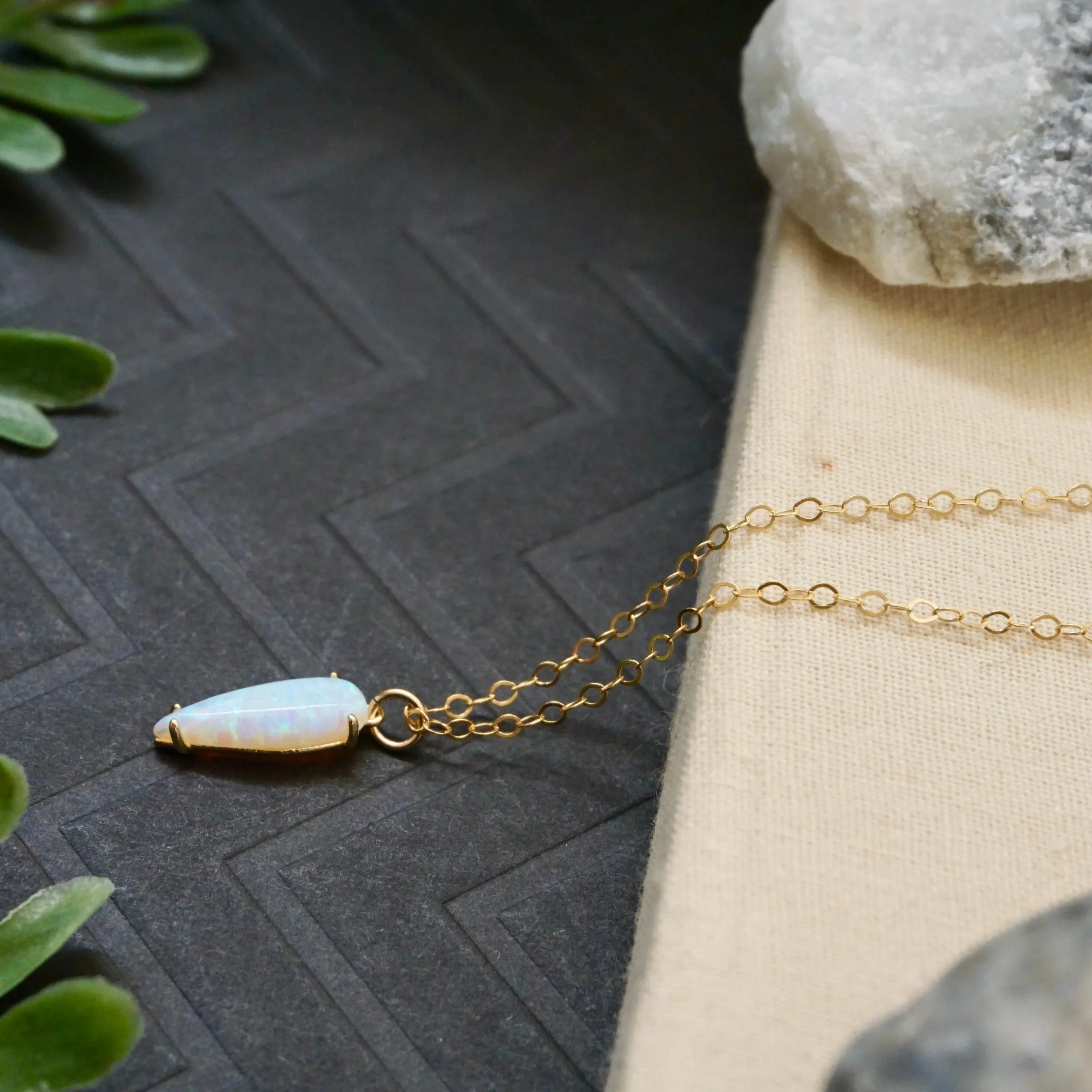 Marquise Opal Necklace