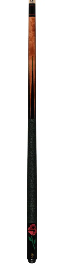 McDermott G Series Light Cherry Stained Maple with Rose Inlays Pool Cue - G435