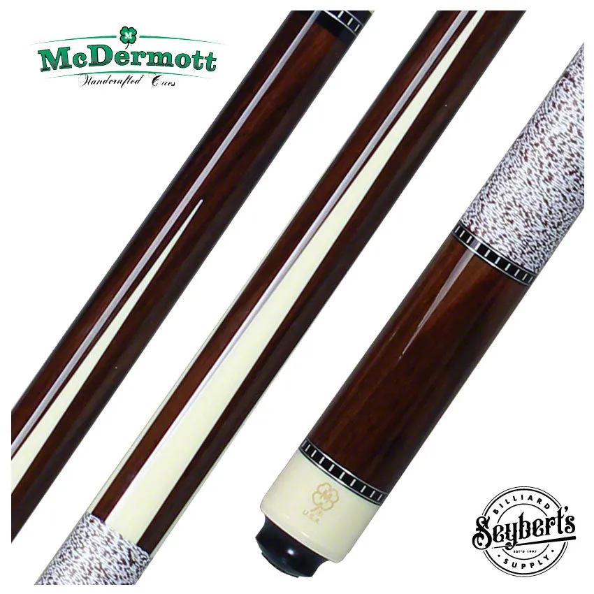 McDermott G Series Rosewood Forearm with 4 Bone Urethane Points Pool Cue - G329