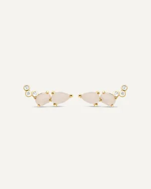 Rita Moonstone Crawler Earrings