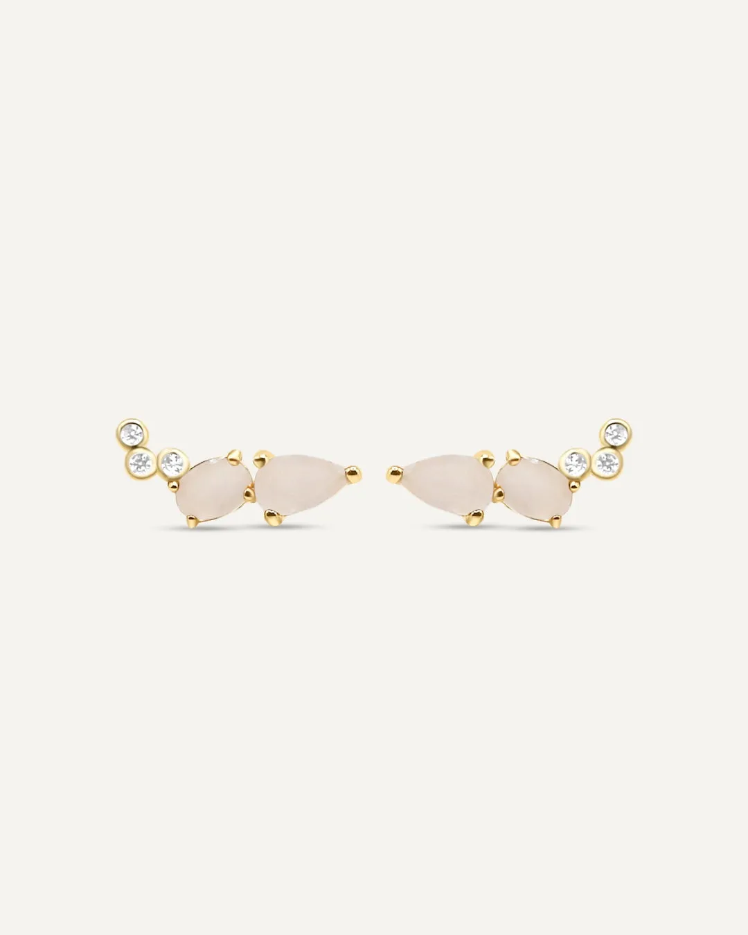 Rita Moonstone Crawler Earrings