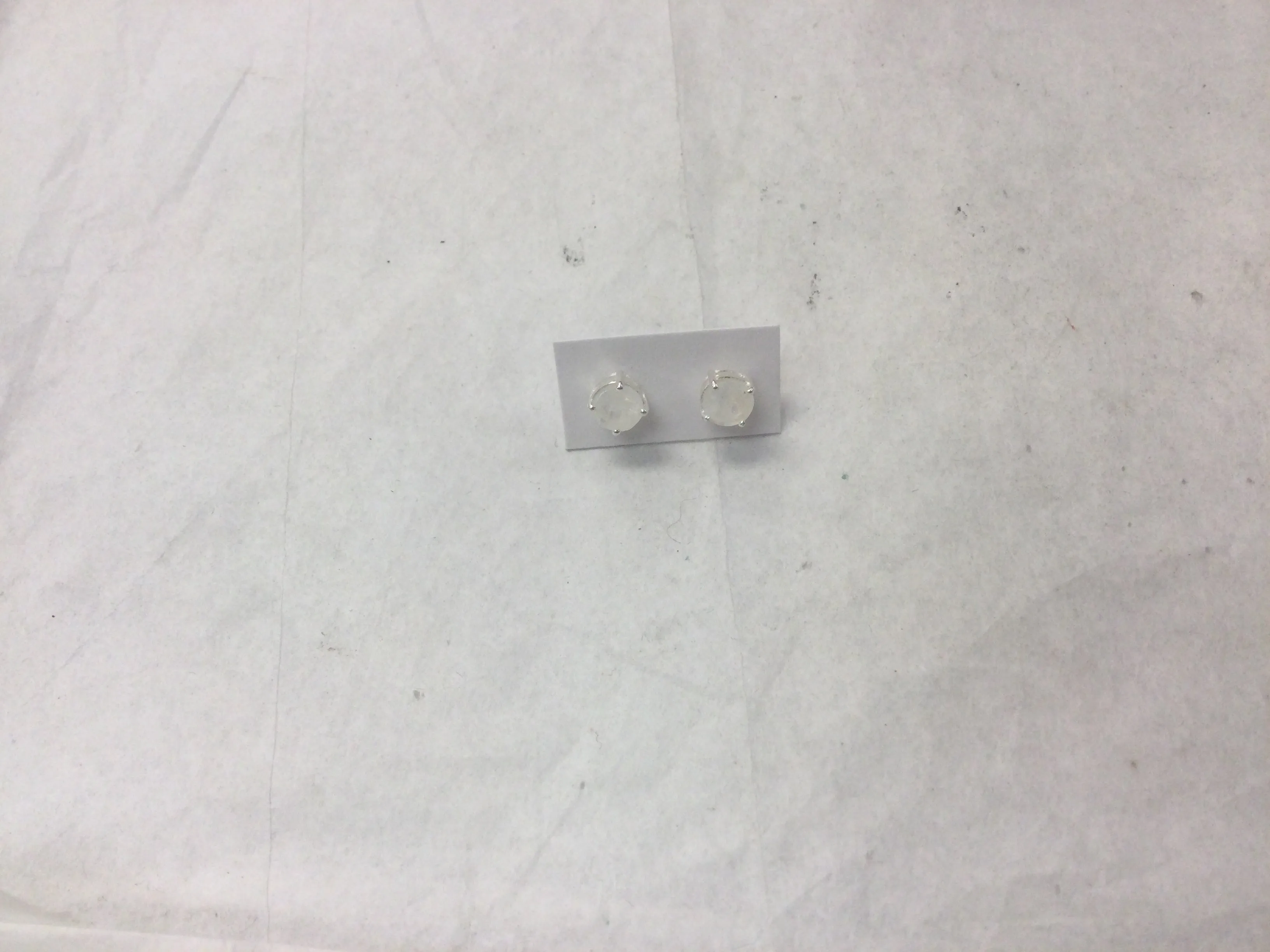 Round Faceted Gemstone Studs