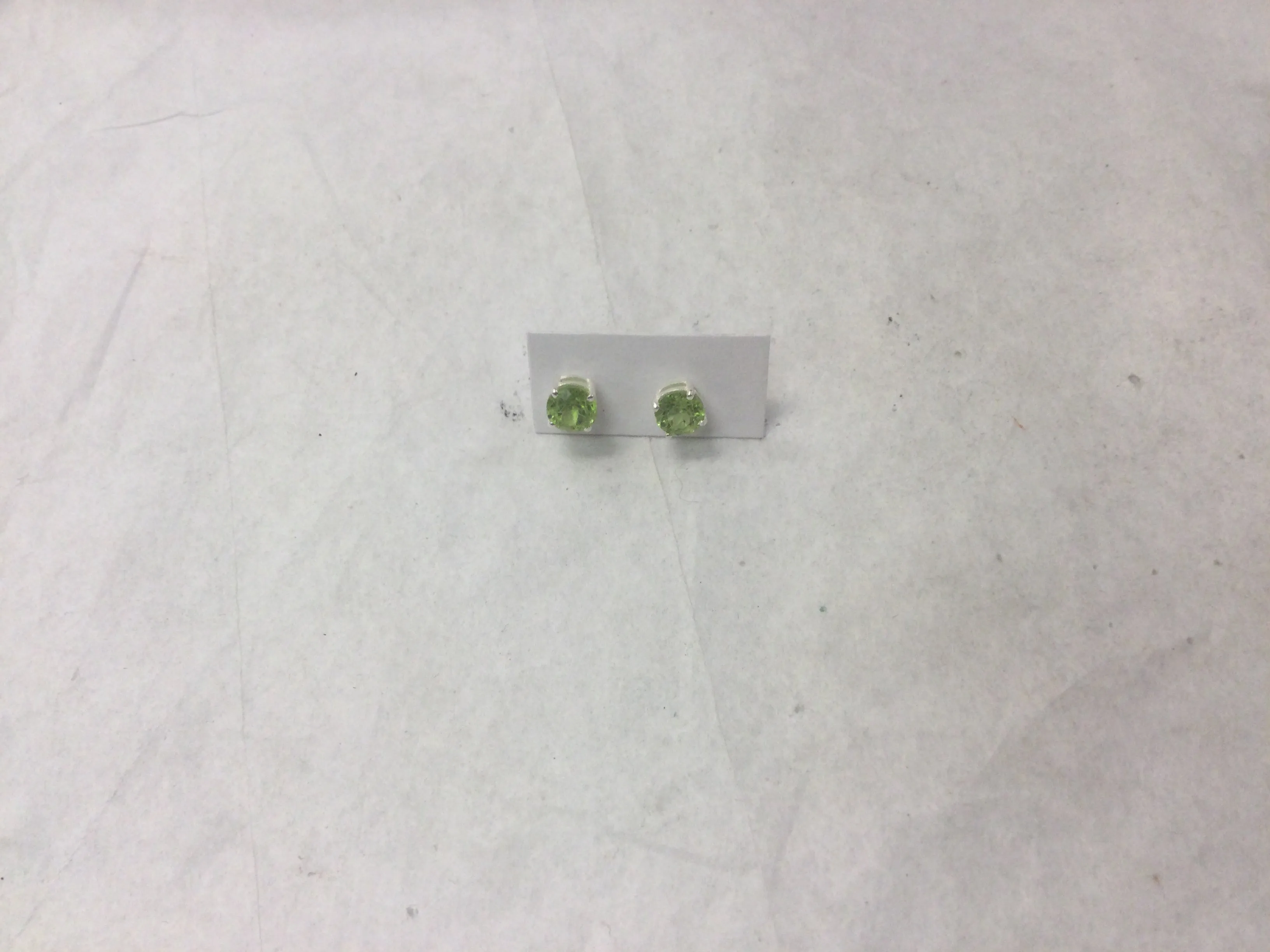 Round Faceted Gemstone Studs