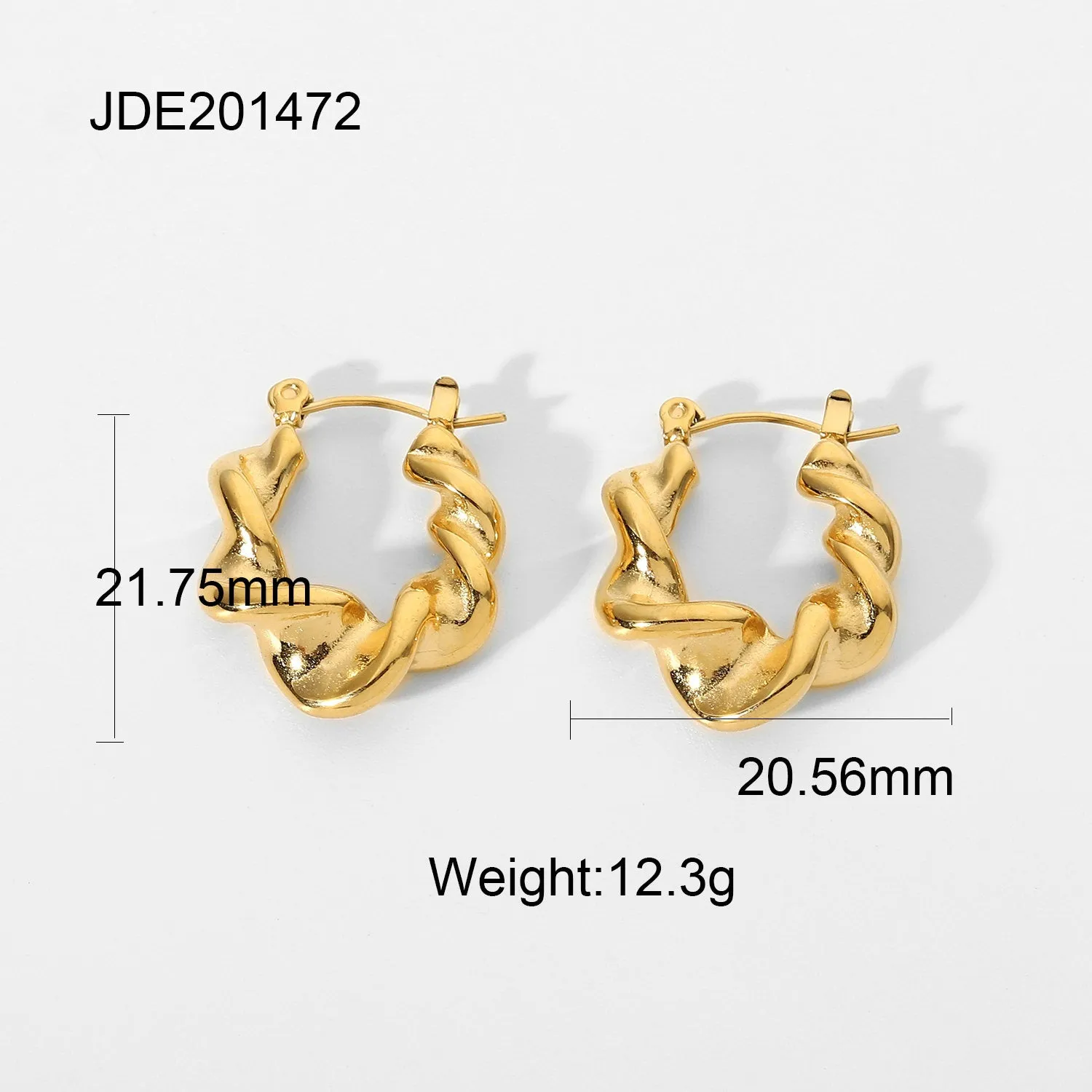 Temperament Circle Earrings Jewelry Accessories Stainless Steel