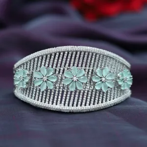 Zircon/AD Mint Green Bracelet 13201-0030